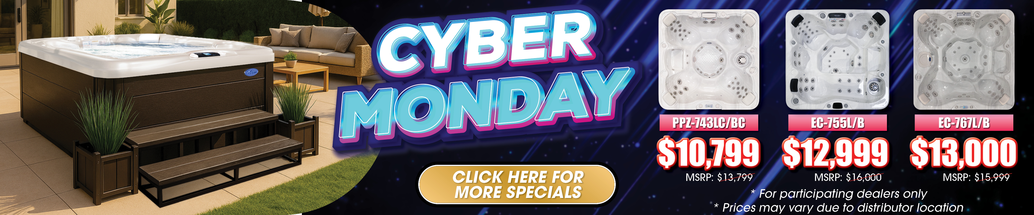 Calspas hot tub being used in a family setting - Mileto